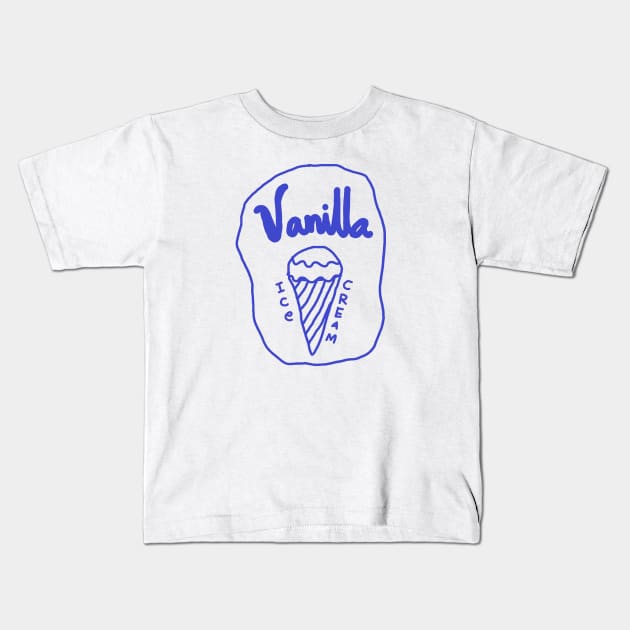 VANILLA ICE CREAM Kids T-Shirt by zzzozzo